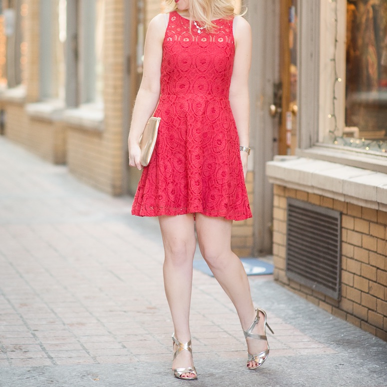 Bb Dakota Red Dress, Size 2